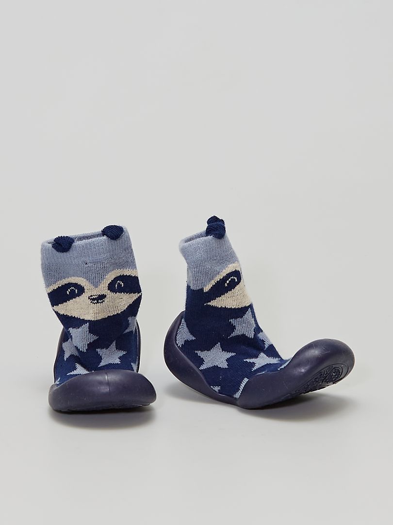 Chaussons chausettes bleu navy - Kiabi