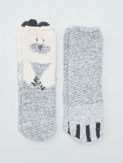 Chaussons chaussettes 'animaux' - Kiabi
