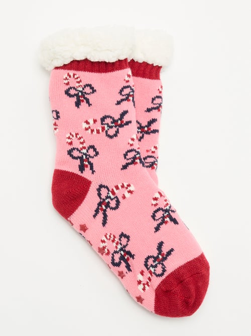 Chaussons chaussettes de Noël - Kiabi