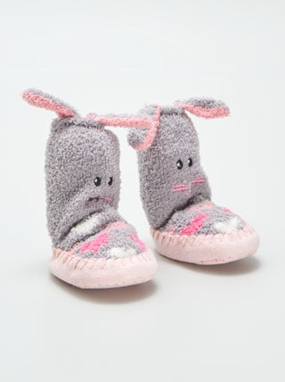 Chaussons chaussettes  'lapin'