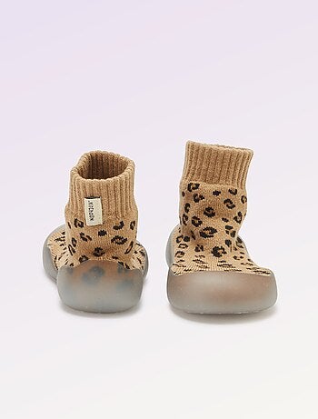 Chaussons chaussettes motricité 3 '1ers pas' - Kitchoun