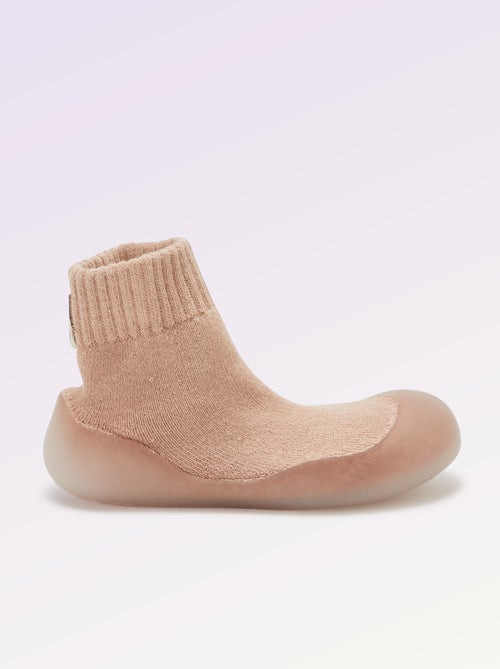 Chaussons chaussettes motricité 3 '1ers pas' - Kitchoun - Kiabi