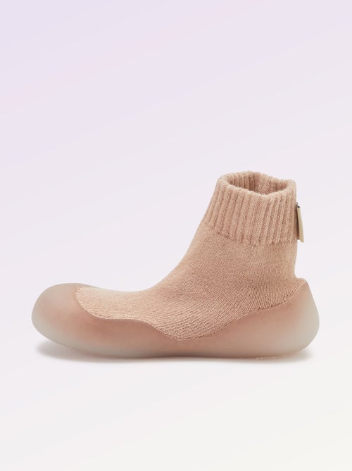 Chaussons chaussettes motricité 3 '1ers pas' - Kitchoun - Kiabi