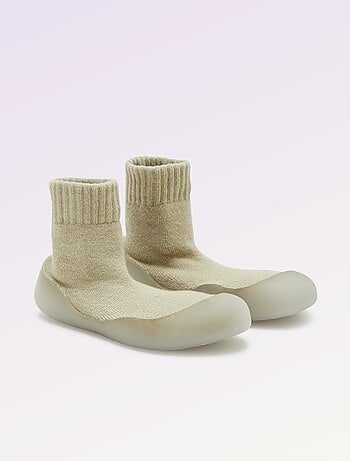 Chaussons chaussettes motricité 3 '1ers pas' - Kitchoun