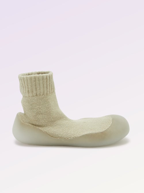 Chaussons chaussettes motricité 3 '1ers pas' - Kitchoun - Kiabi