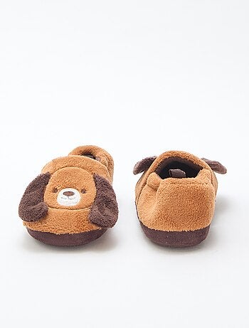 Chaussons 'chiens' avec animation en relief