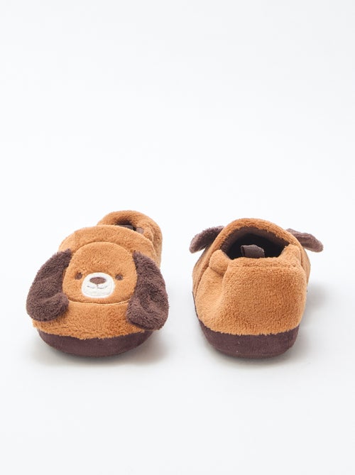 Chaussons 'chiens' avec animation en relief - Kiabi
