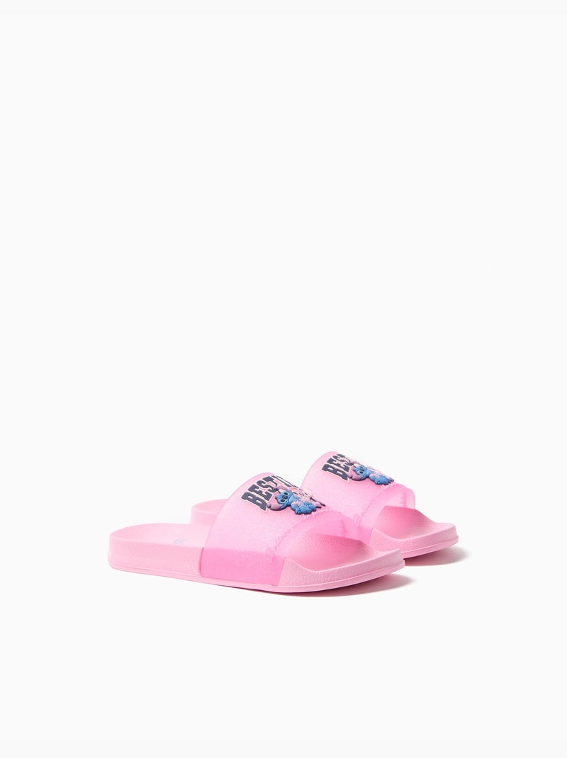 Chaussons© coulisses Disney « Stitch », MO Fashion Rose - Kiabi