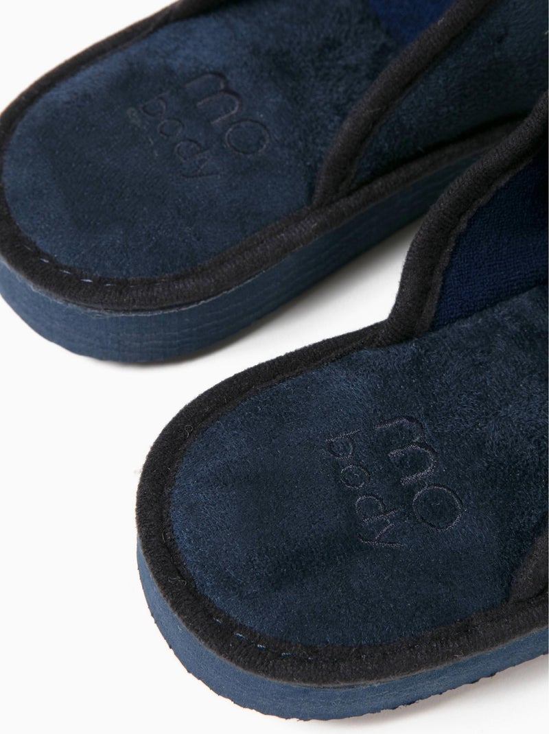 Chaussons de chambre bleus, MO Fashion Bleu - Kiabi