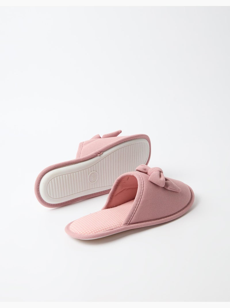 Chaussons de chambre de vichy, mo fashion Rose - Kiabi