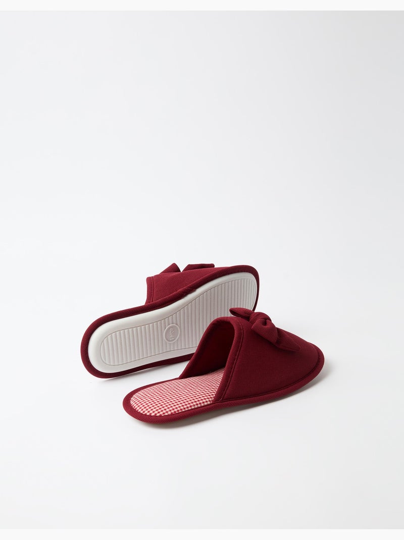 Chaussons de chambre de vichy, mo fashion Violet - Kiabi