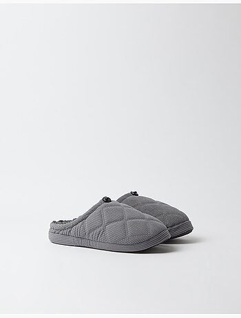 Chaussons de chambre en couloir côtelé, mo fashion