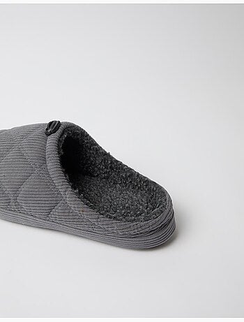 Chaussons de chambre en couloir côtelé, mo fashion