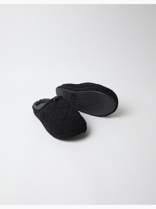 Chaussons de chambre en couloir côtelé, mo fashion - Kiabi