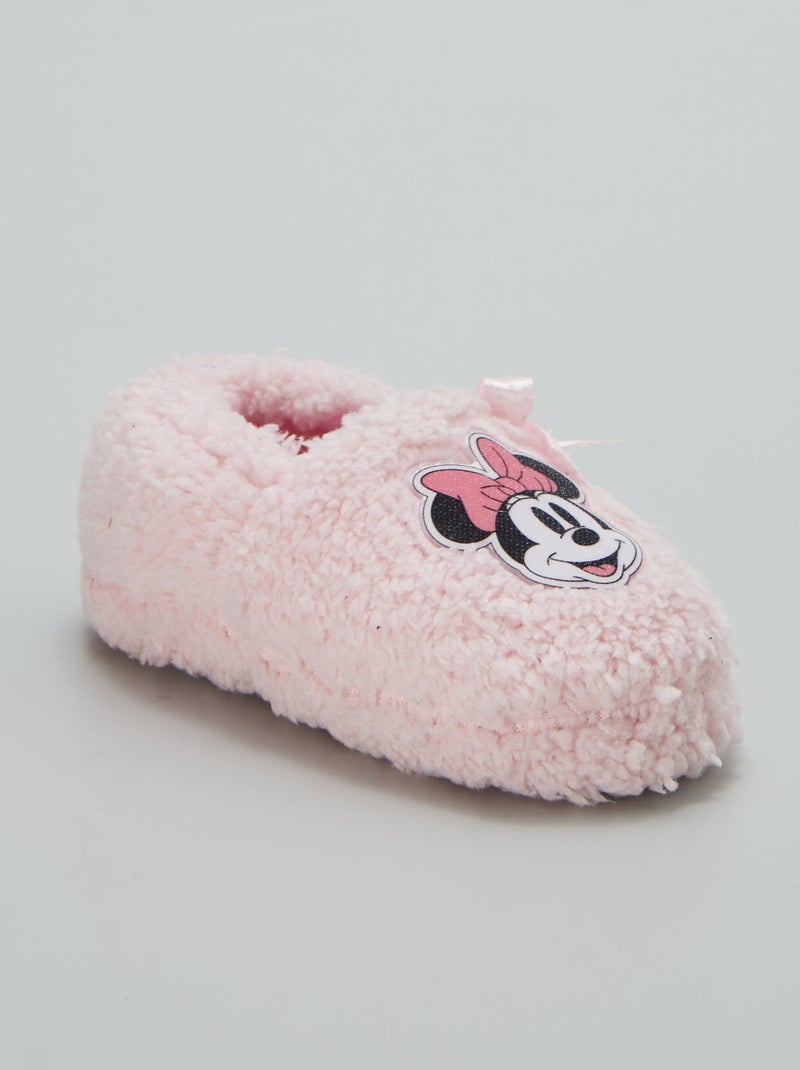 Chaussons effet moutonné 'Minnie' Rose - Kiabi