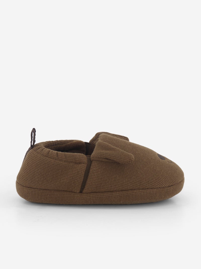 Chaussons en nid d'abeille Marron - Kiabi