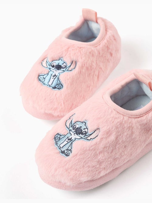 Chaussons en peluche avec broderie stitch - Kiabi Chaussons en peluche avec broderie stitch - Kiabi