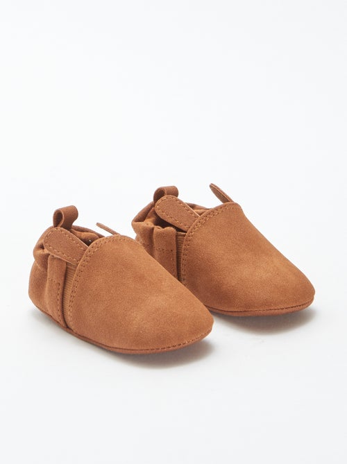 Chaussons en suédine avec oreilles en relief - Kiabi
