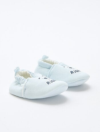 Chaussons en tissu imprimé animal