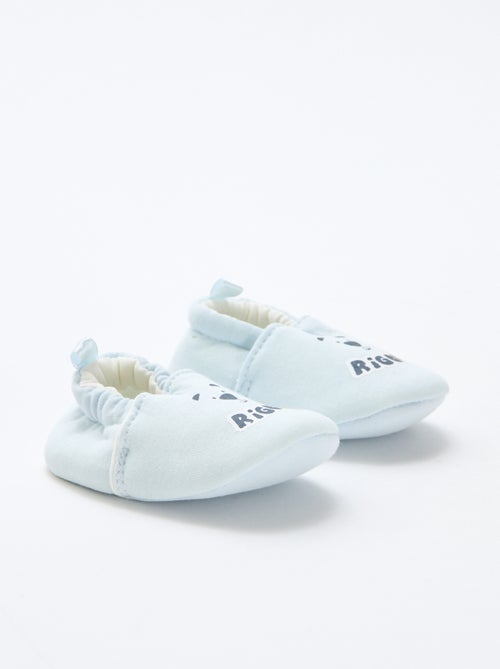 Chaussons en tissu imprimé animal - Kiabi
