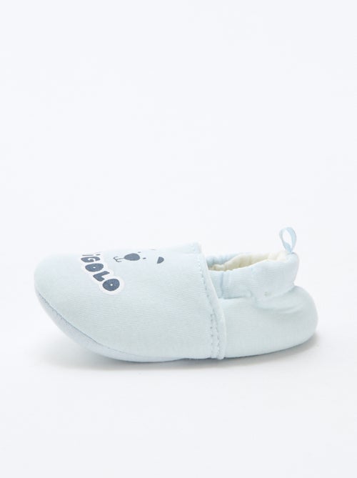 Chaussons en tissu imprimé animal - Kiabi