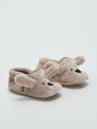 Chaussons en velours 'souris'