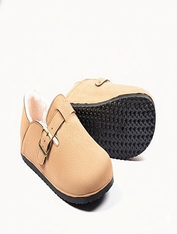 Chaussons Femme Hiver Sabots d’Intérieur Fourrés MD8845