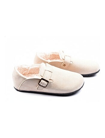 Chaussons Femme Hiver Sabots d’Intérieur Fourrés MD8845