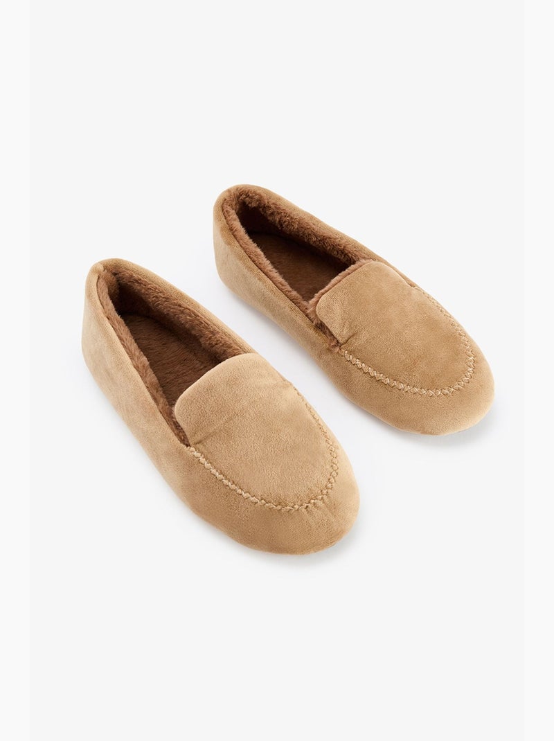 Chaussons femme lilah penti Camel - Kiabi