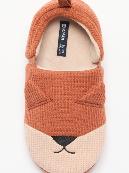 Chaussons forme charentaise - Kiabi Chaussons forme charentaise - Kiabi