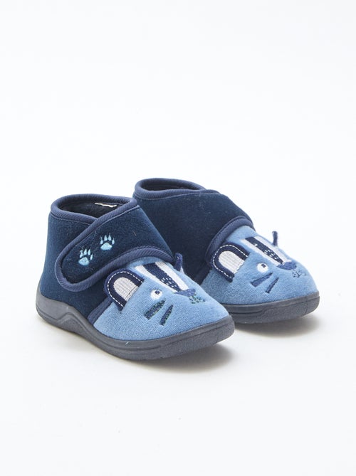 Chaussons hauts animés à scratch - Kiabi