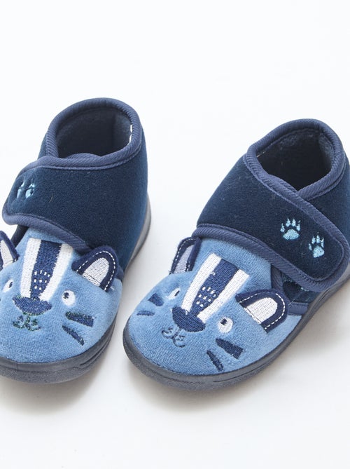 Chaussons hauts animés à scratch - Kiabi