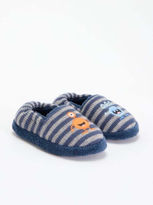 Chaussons intérieurs fourrés - Kiabi