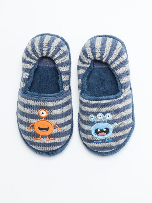 Chaussons intérieurs fourrés - Kiabi