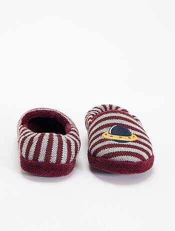Chaussons intérieurs fourrés