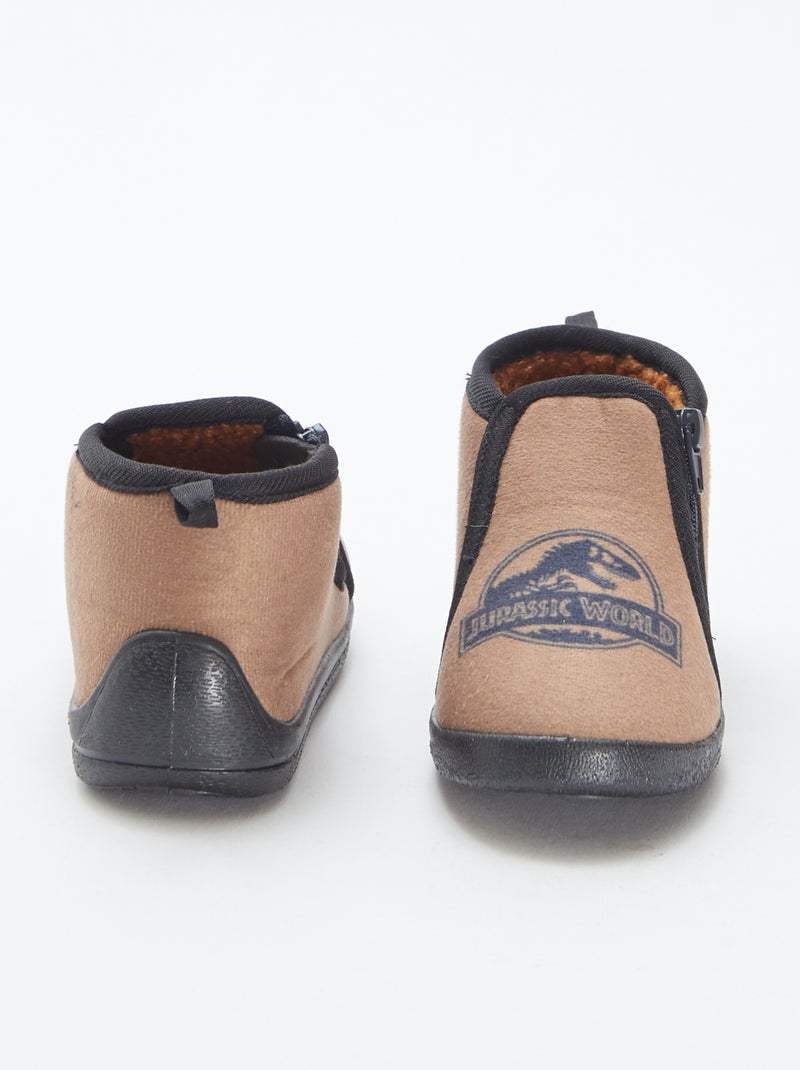 Chaussons 'Jurassic World' Marron - Kiabi