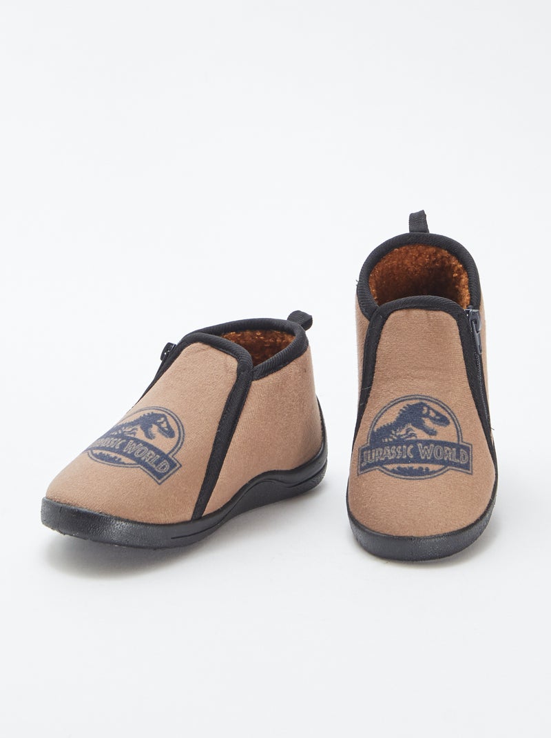 Chaussons 'Jurassic World' Marron - Kiabi