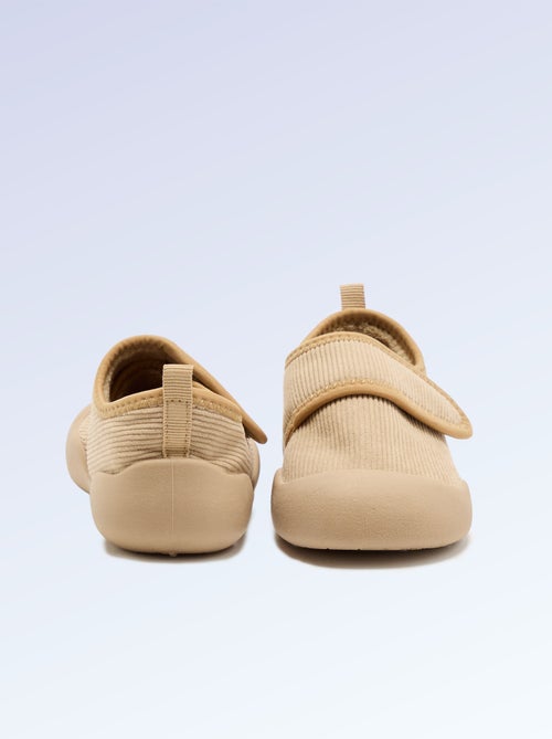 Chaussons 'Kitchoun' souples fourrés barefoot - Kiabi