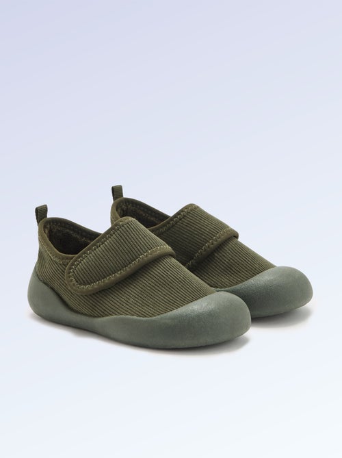 Chaussons 'Kitchoun' souples fourrés - Kiabi