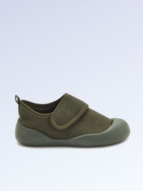 Chaussons 'Kitchoun' souples fourrés - Kiabi