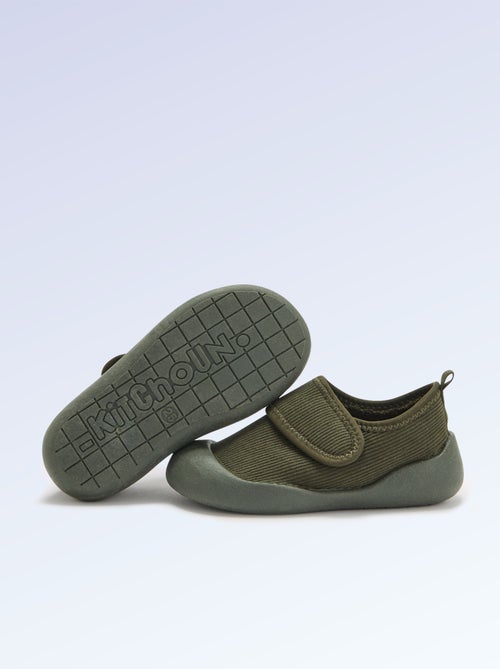 Chaussons 'Kitchoun' souples fourrés - Kiabi