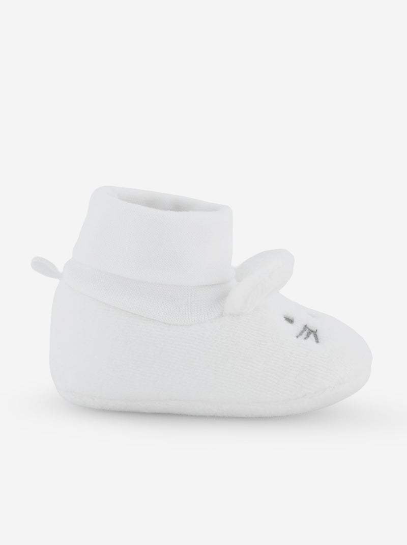 Chaussons 'Lapin' Blanc - Kiabi