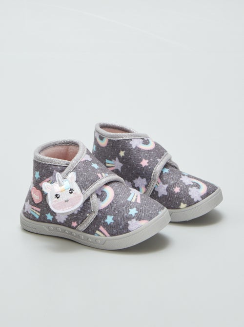 Chaussons 'Licorne' - Kiabi