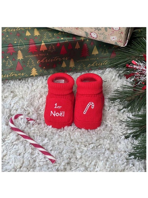 Chaussons Mon premier Noël - Kiabi Chaussons Mon premier Noël - Kiabi
