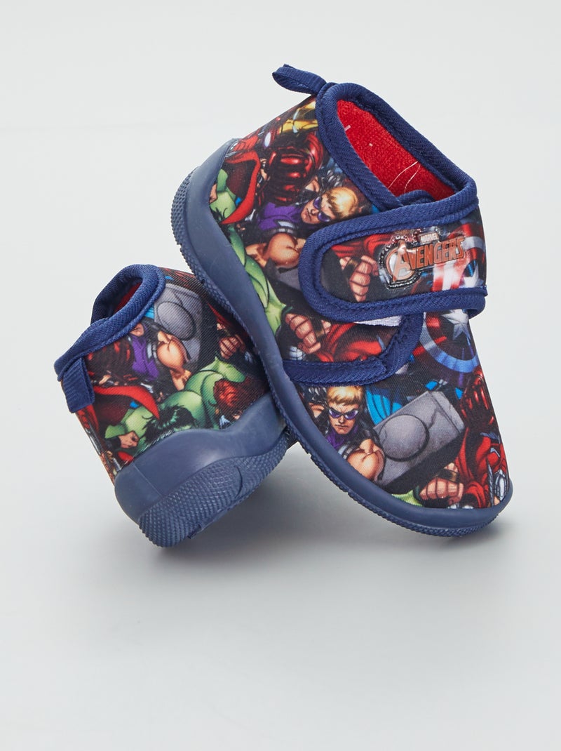 Chaussons montants 'Avengers' Bleu marine - Kiabi
