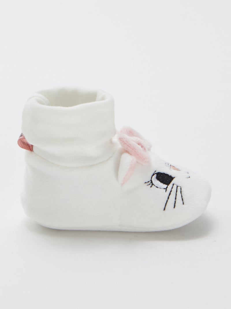Chaussons montants 'Disney' Blanc - Kiabi