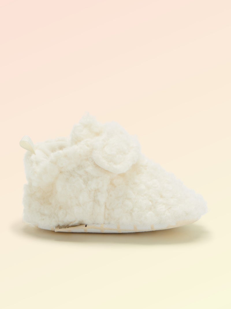 Chaussons montants effet moutonné - 'Kitchoun' Beige - Kiabi