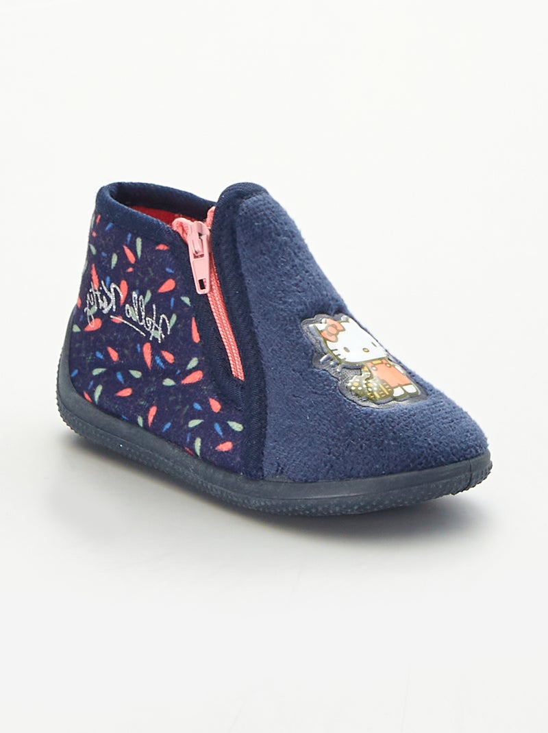 Chaussons montants 'Hello Kitty' BLEU1 - Kiabi
