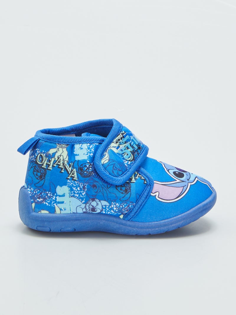 Chaussons montants 'Stitch' bleu - Kiabi
