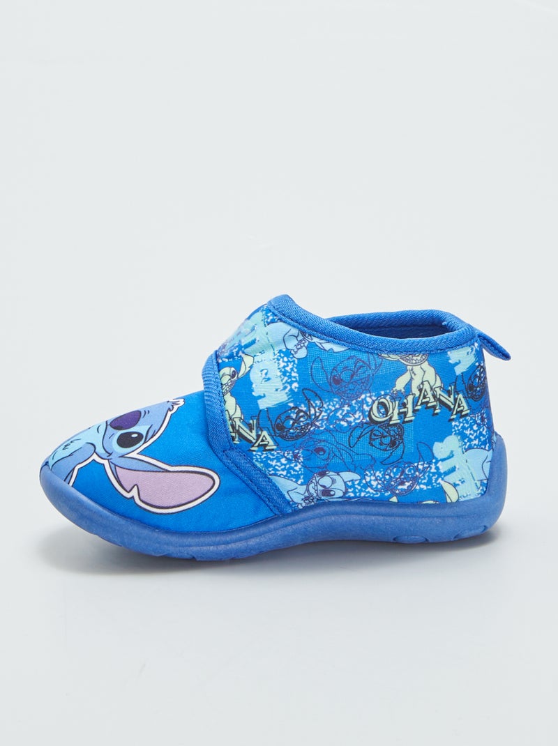 Chaussons montants 'Stitch' bleu - Kiabi